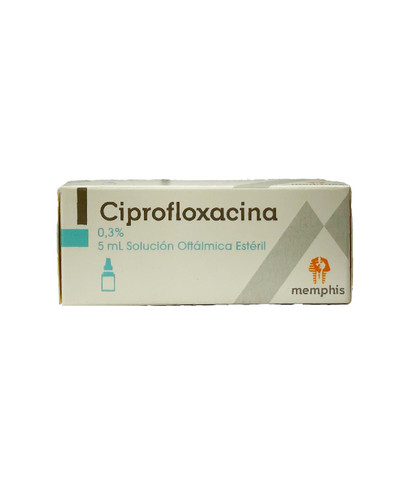CIPROFLOXACINA 0.3%GOTAS OFTALMICAS FRASCO X 5 ML 